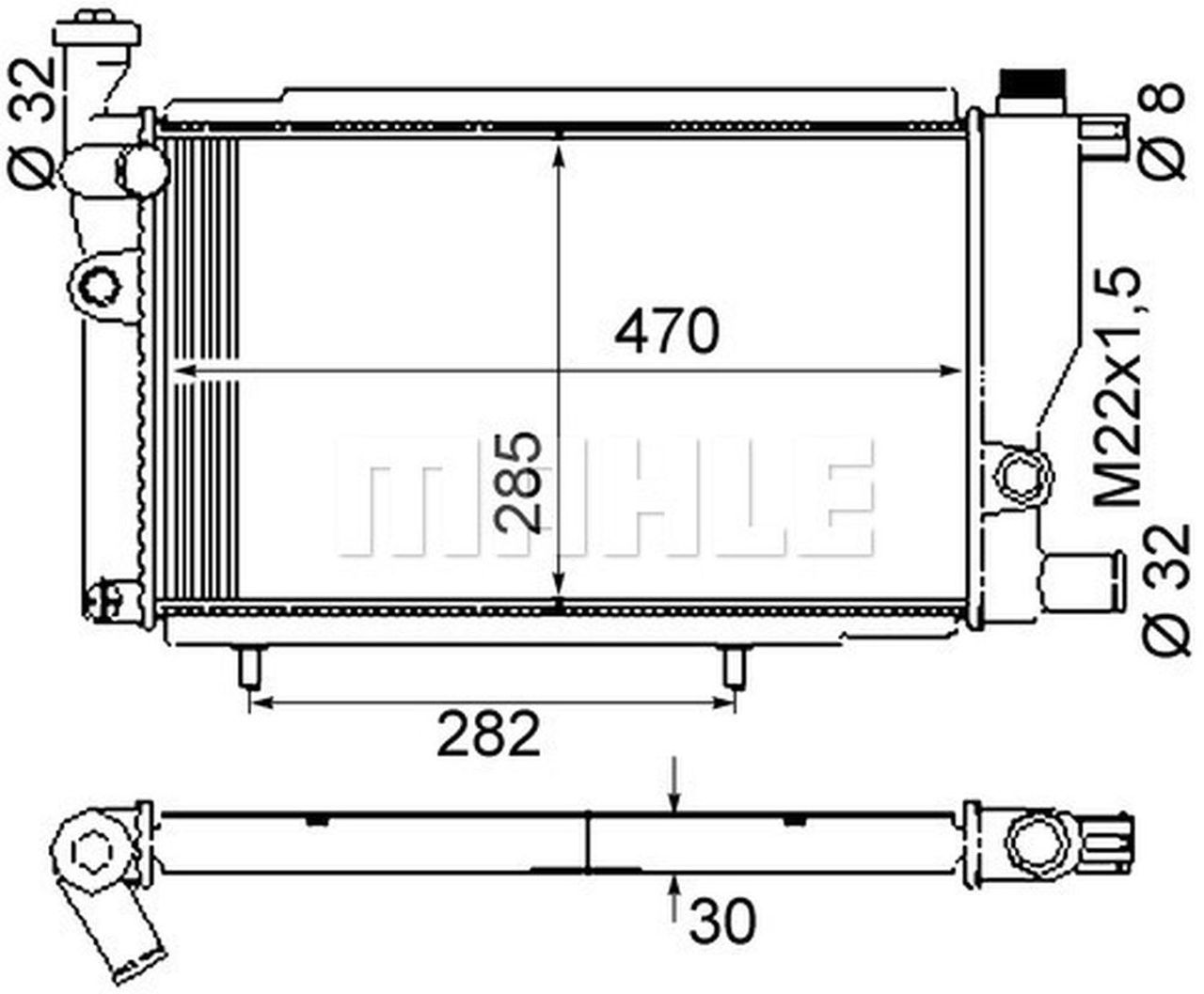 MAHLE PC Radiator CR428000S