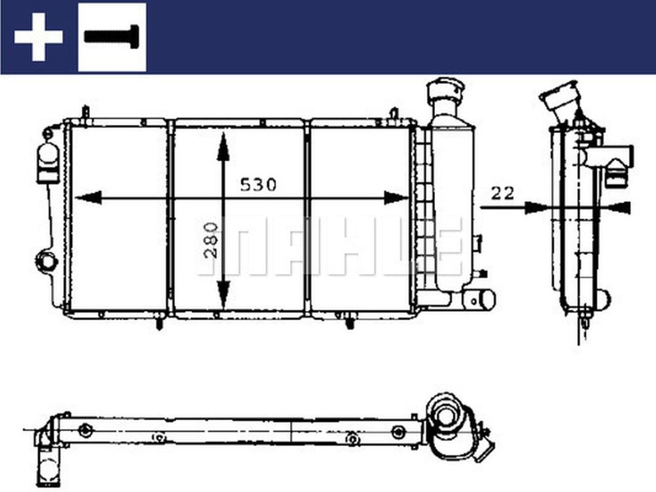MAHLE PC Radiator CR429000S