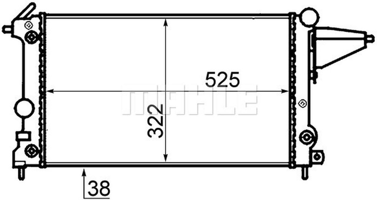 MAHLE PC Radiator CR432000S