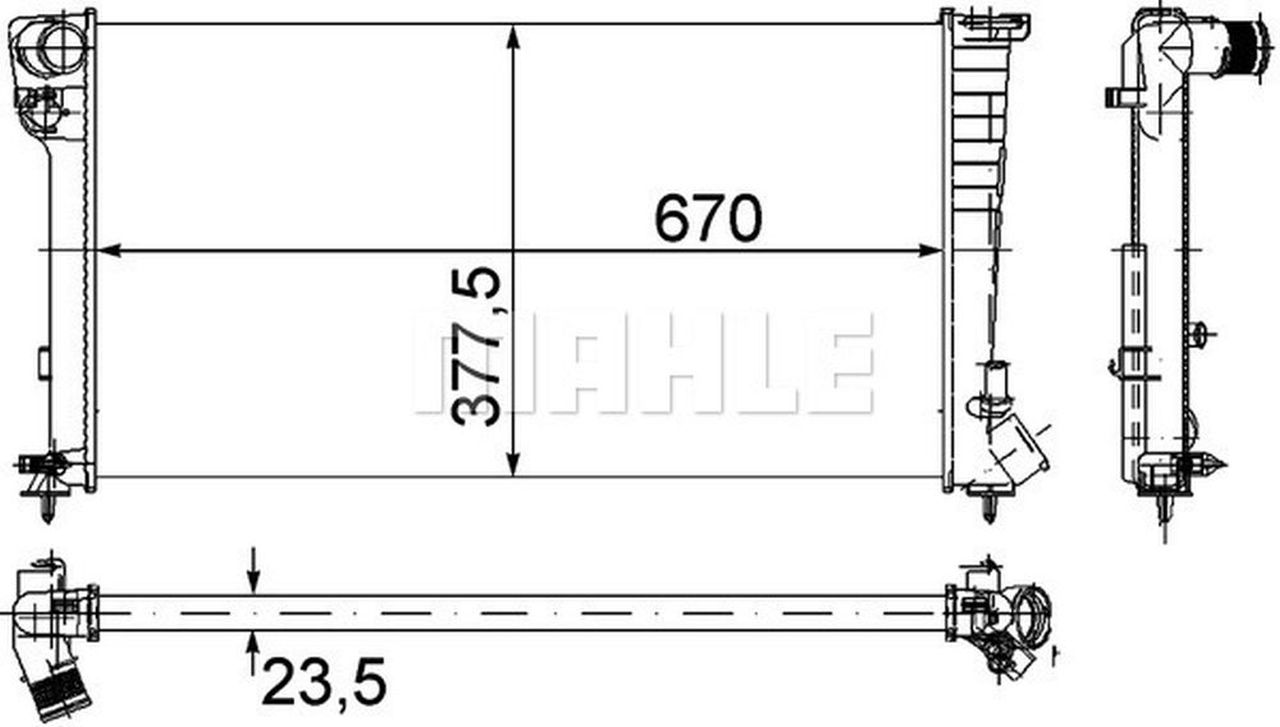 MAHLE LCV Radiator CR433000P