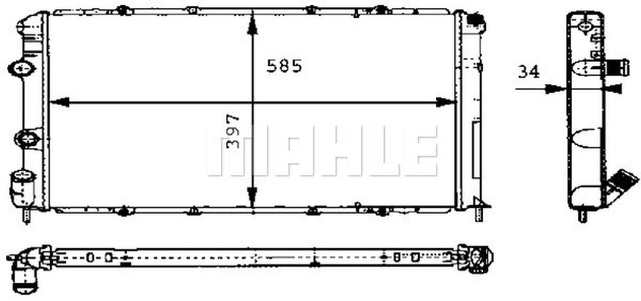 MAHLE PC Radiator CR434000S