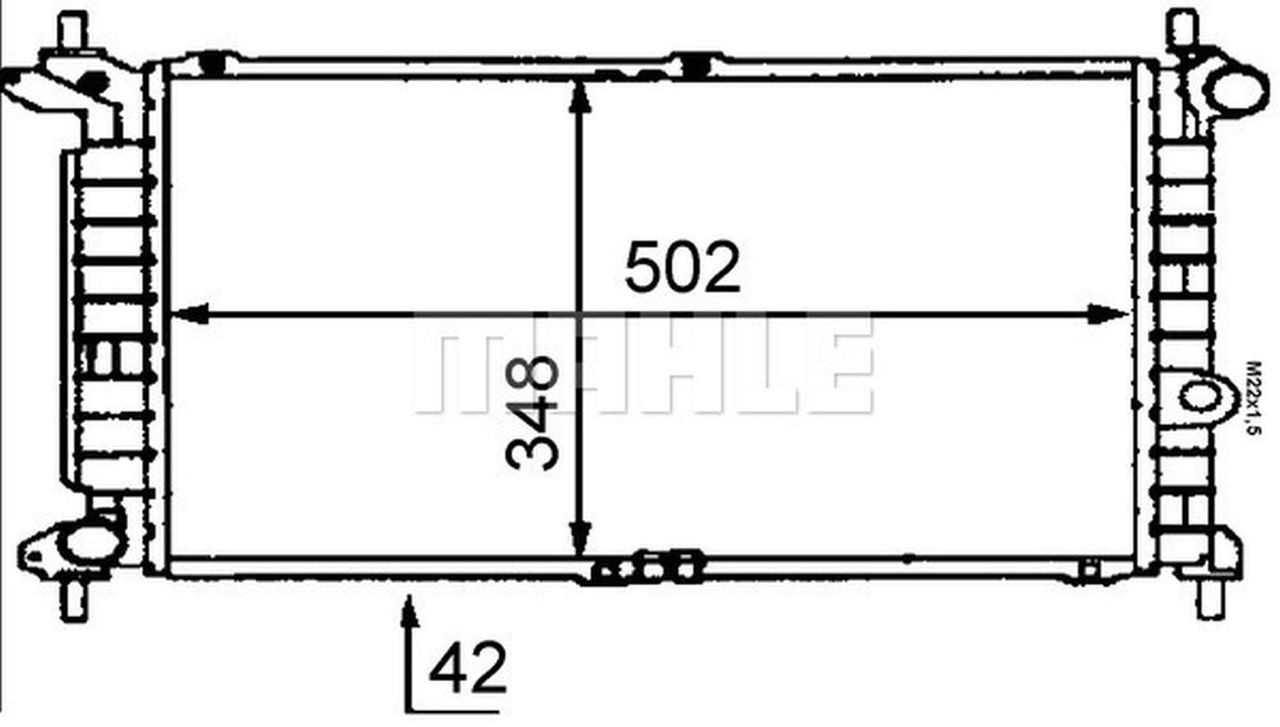 MAHLE PC Radiator CR443000S