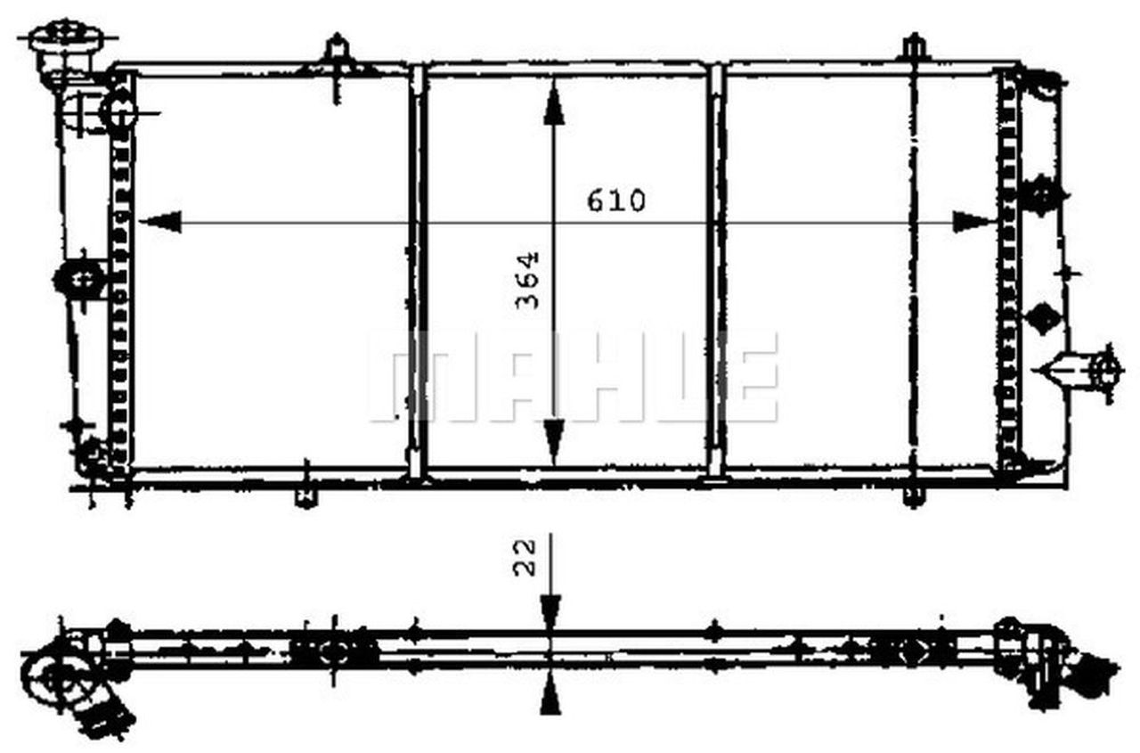 MAHLE PC Radiator CR444000S