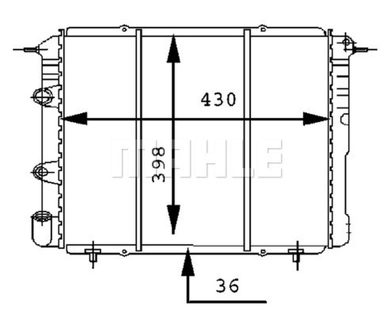 MAHLE LCV Radiator CR451000S