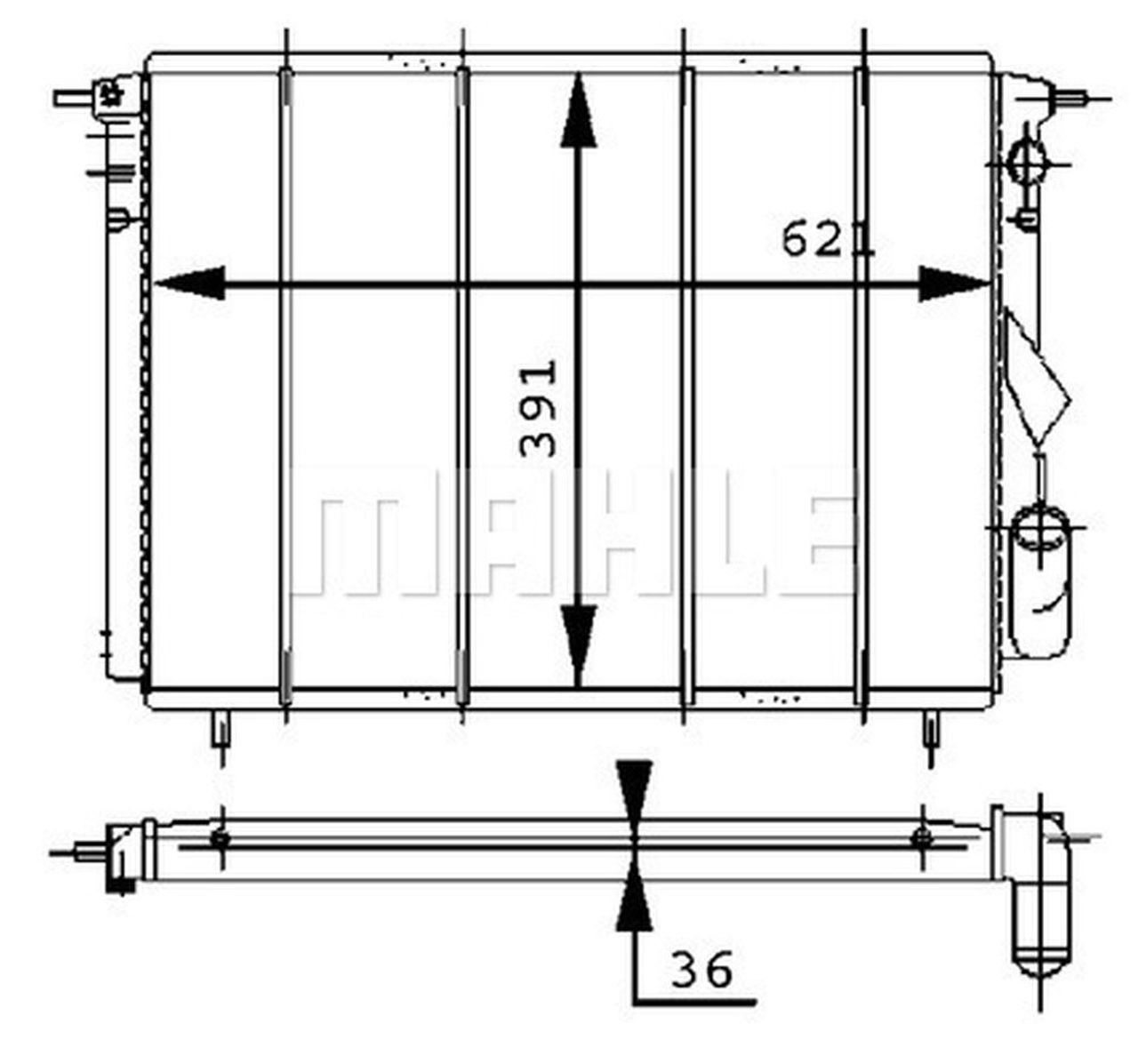 MAHLE PC Radiator CR452000S