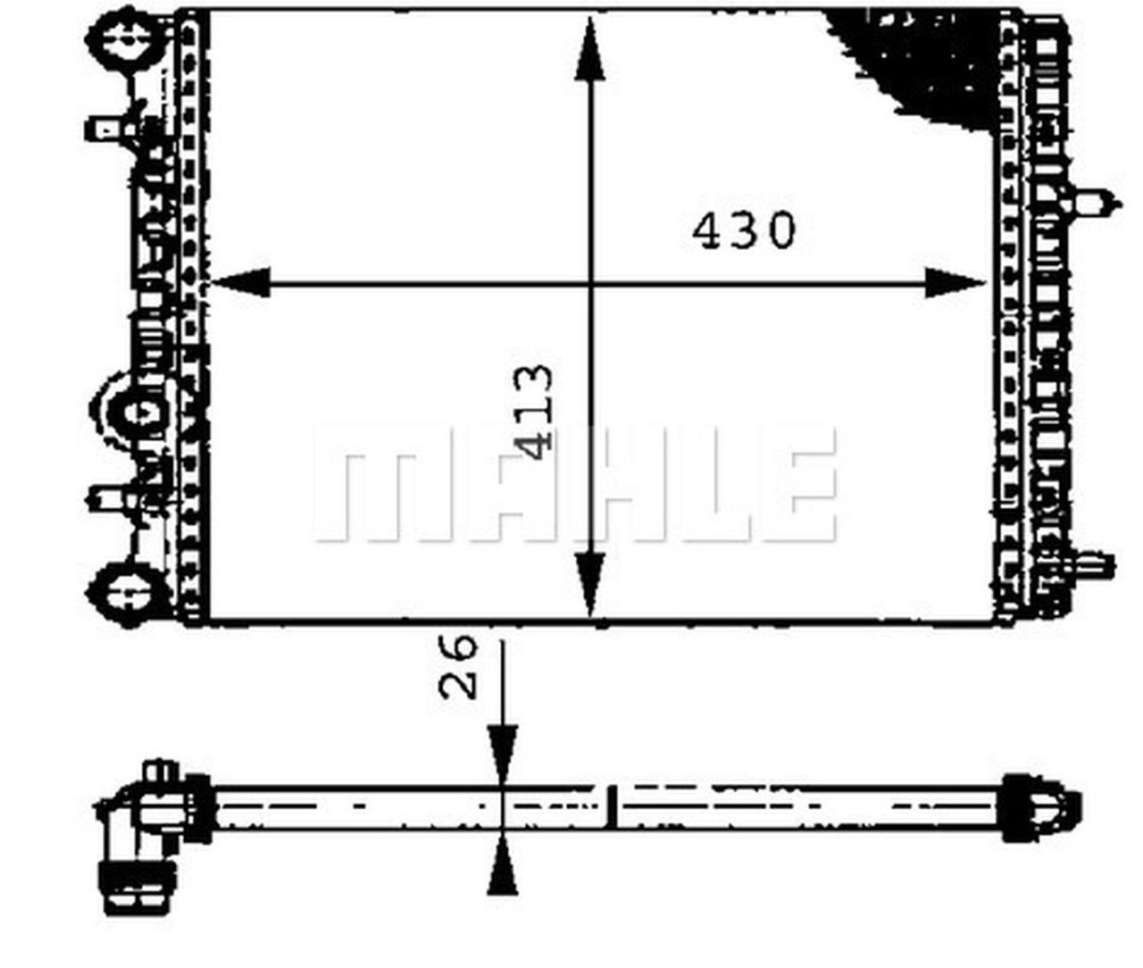 MAHLE PC Radiator CR454000S