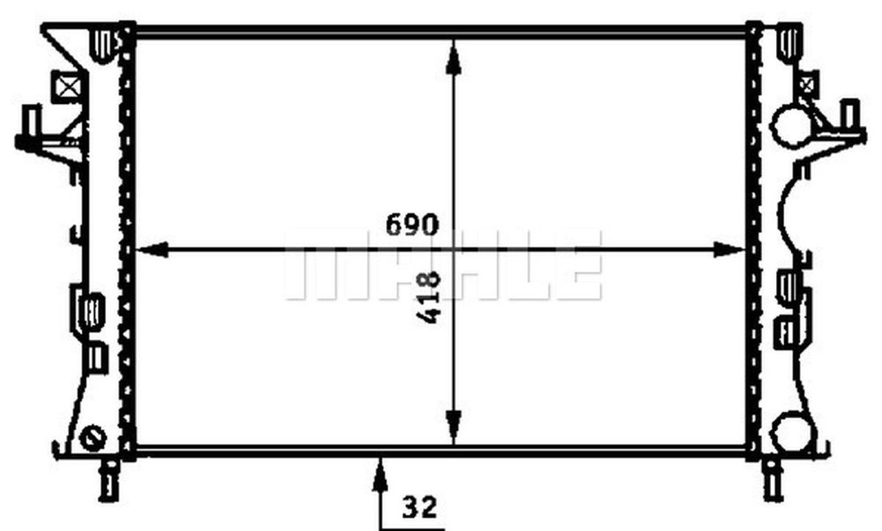 MAHLE PC Radiator CR461000S