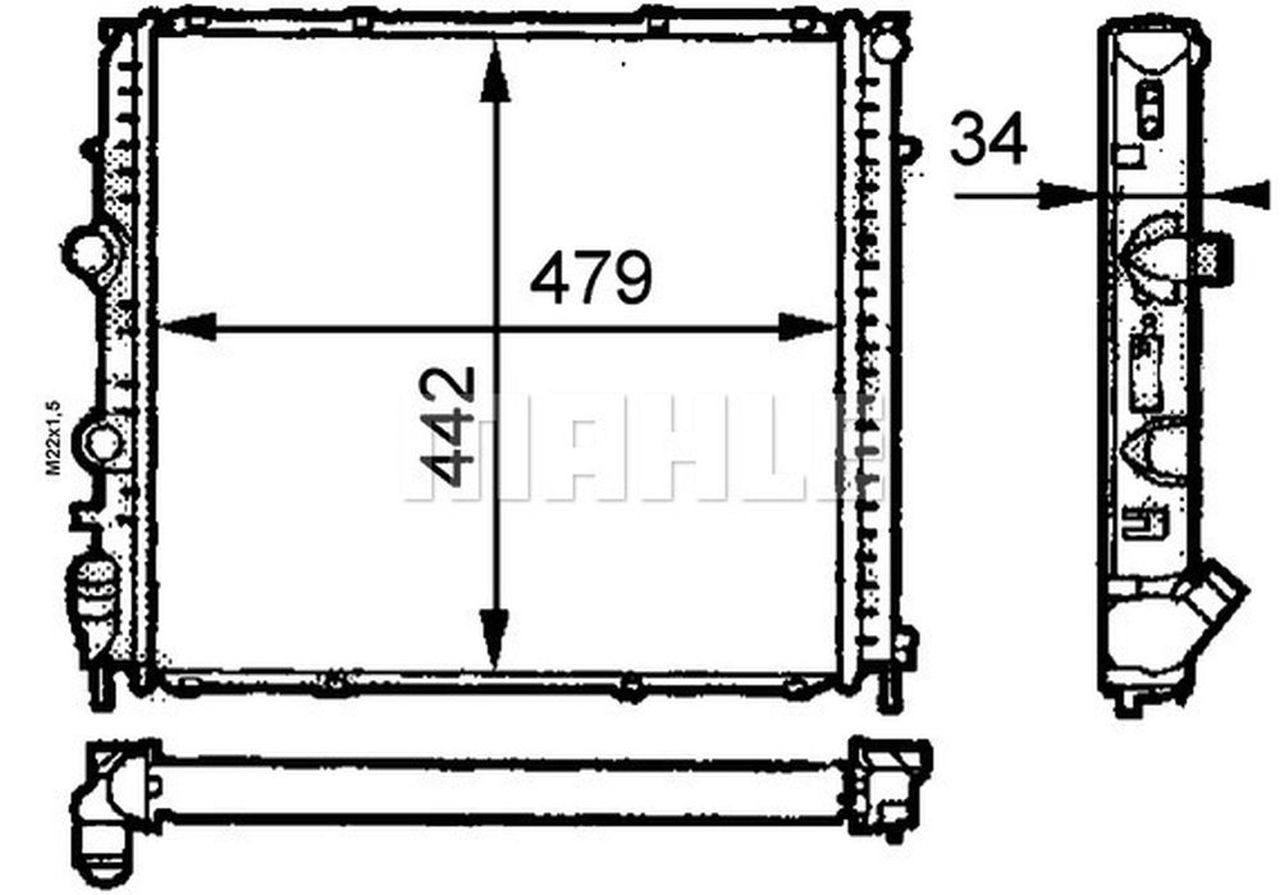MAHLE PC Radiator CR465000S