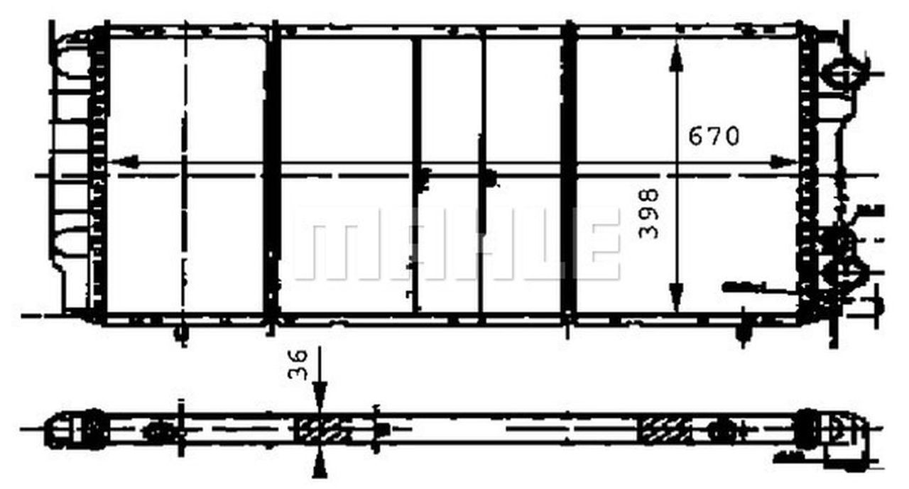 MAHLE LCV Radiator CR474000P