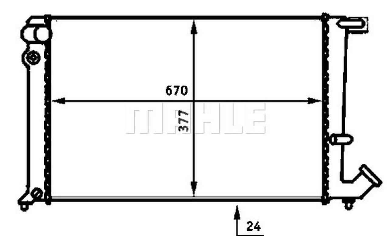 MAHLE LCV Radiator CR475000S