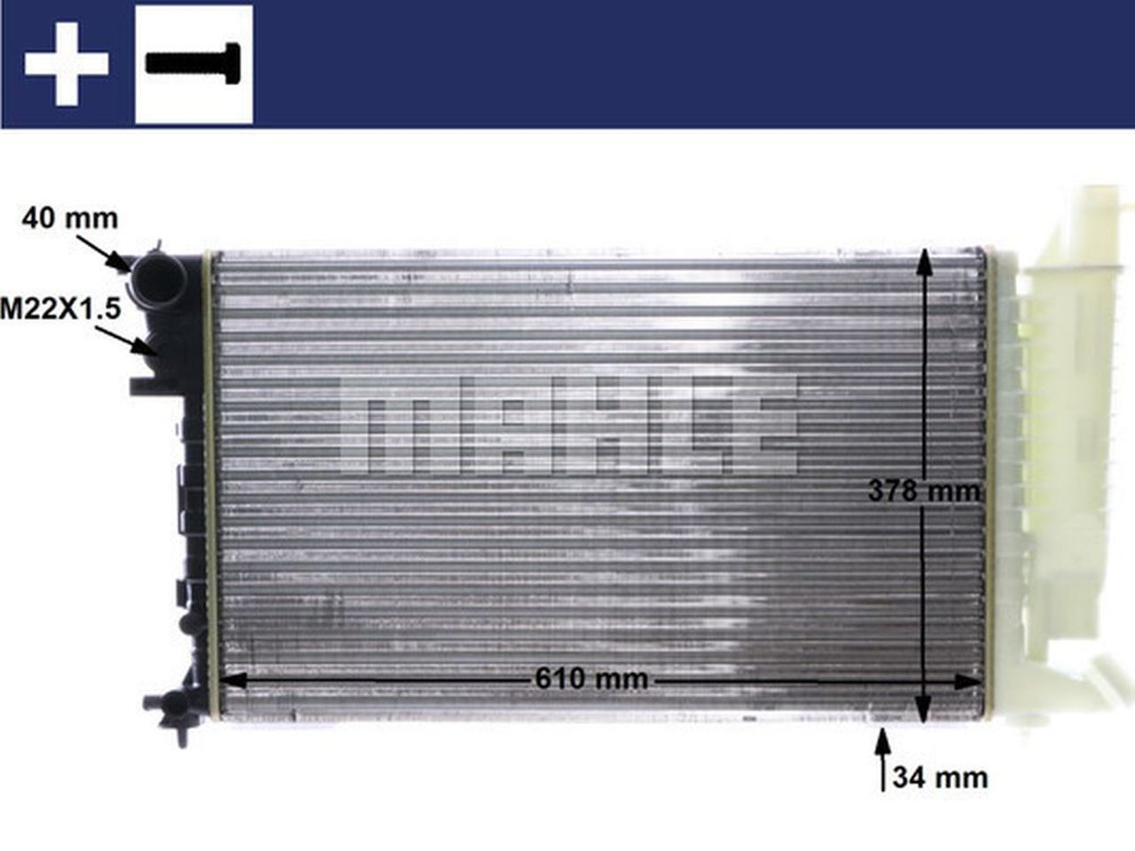 MAHLE PC Radiator CR481000S