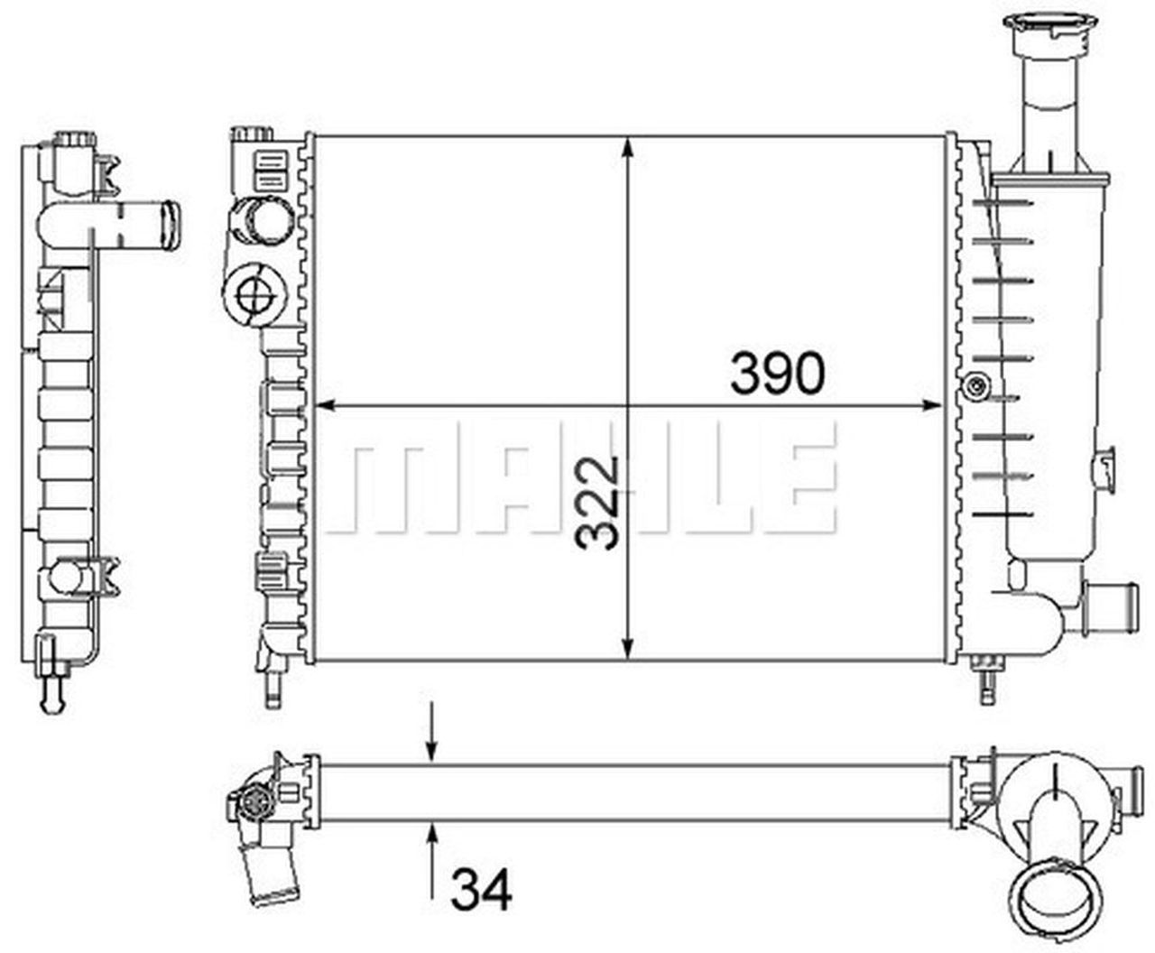 MAHLE PC Radiator CR491000S