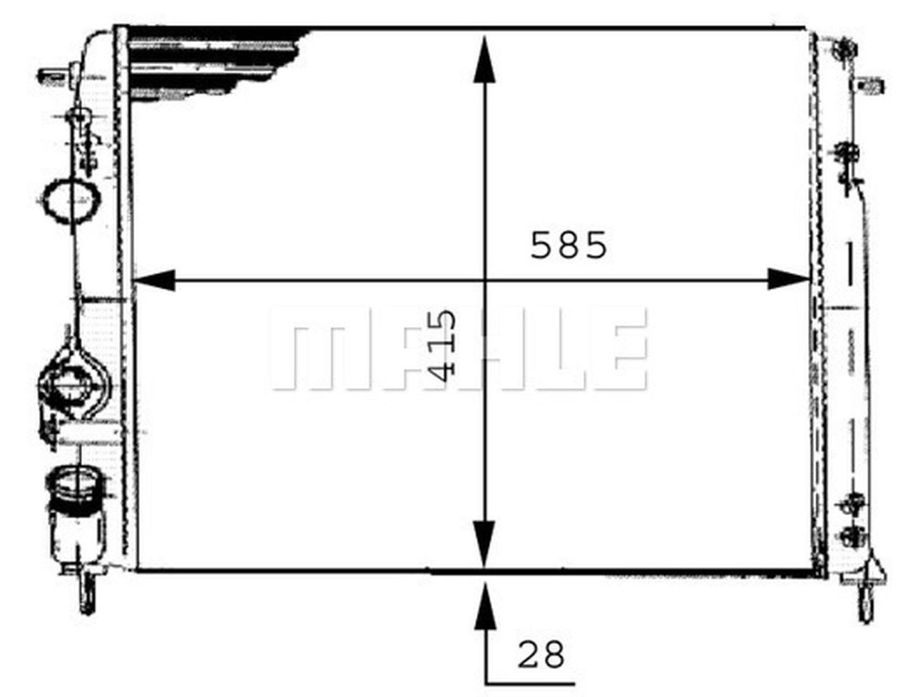 MAHLE PC Radiator CR493000S