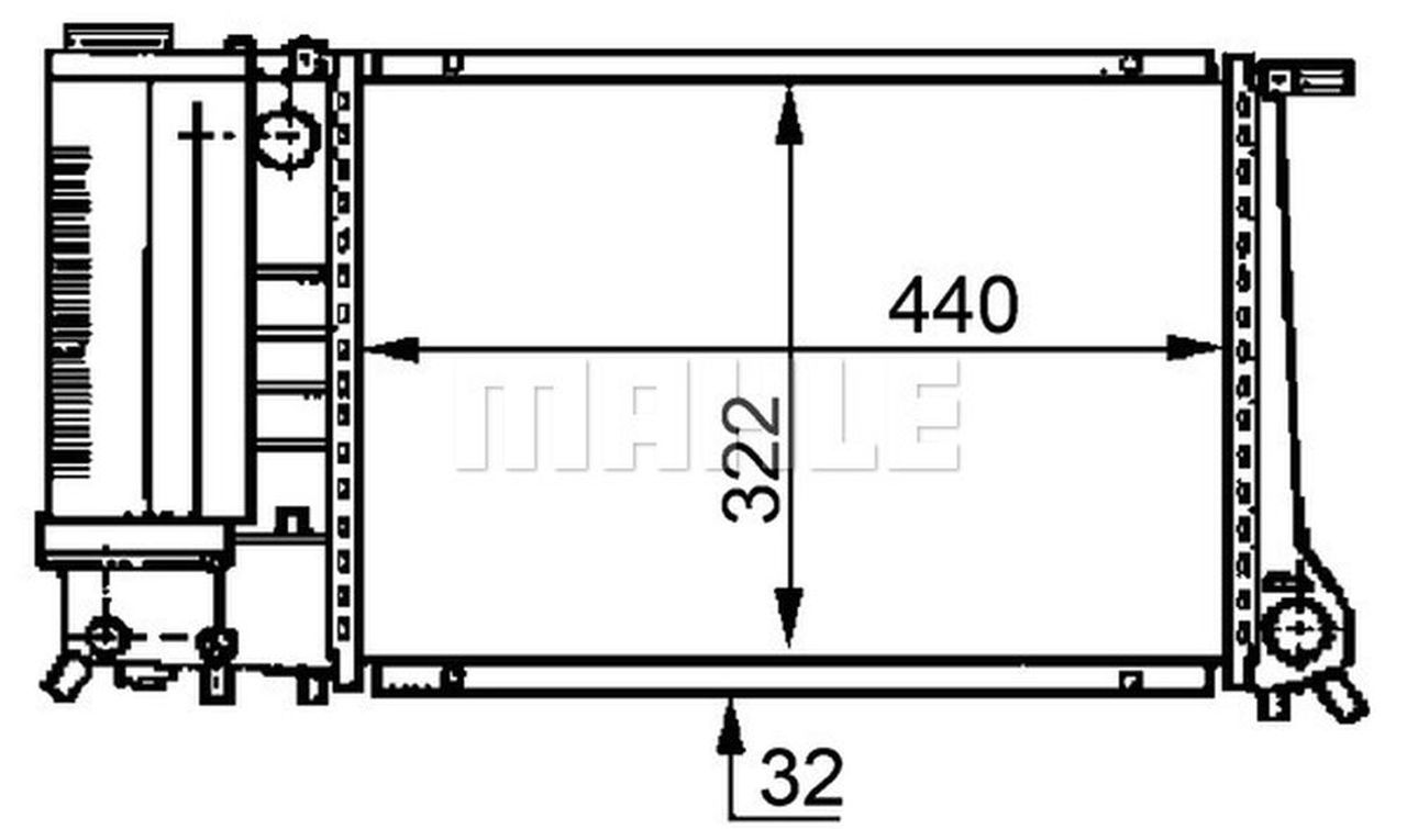 MAHLE PC Radiator CR495000P
