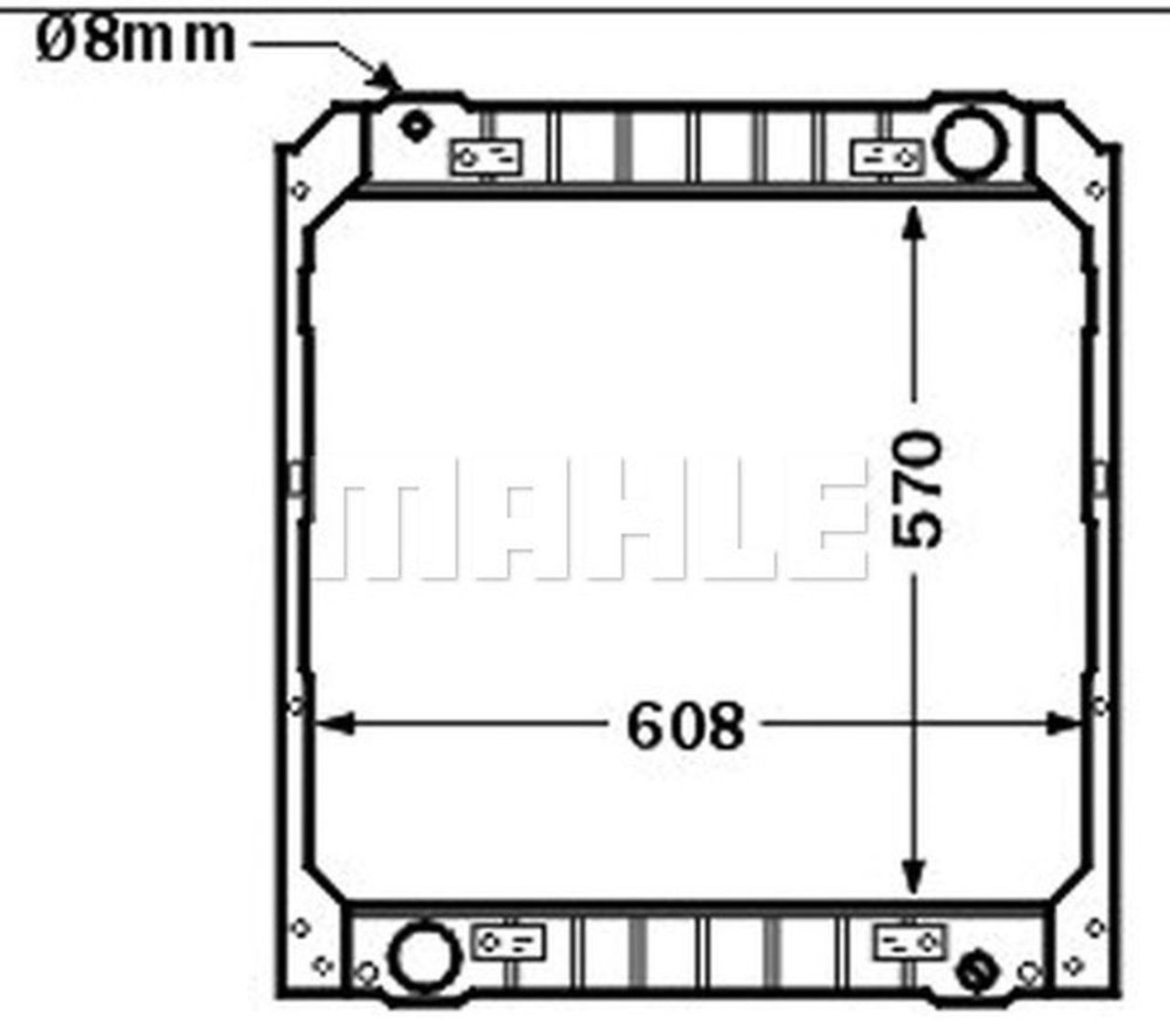 MAHLE Truck/Bus Radiator CR502000P