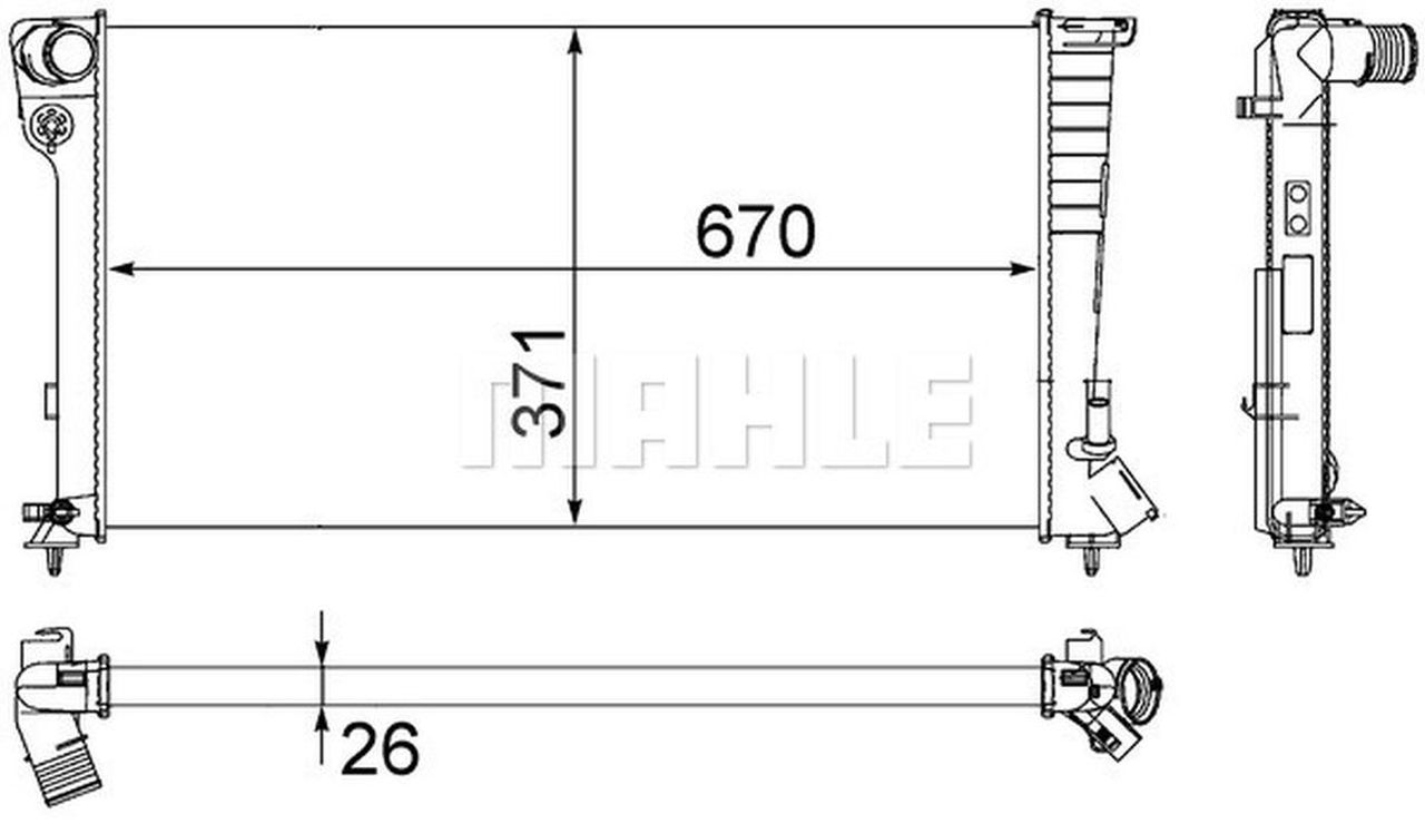 MAHLE PC Radiator CR504000S