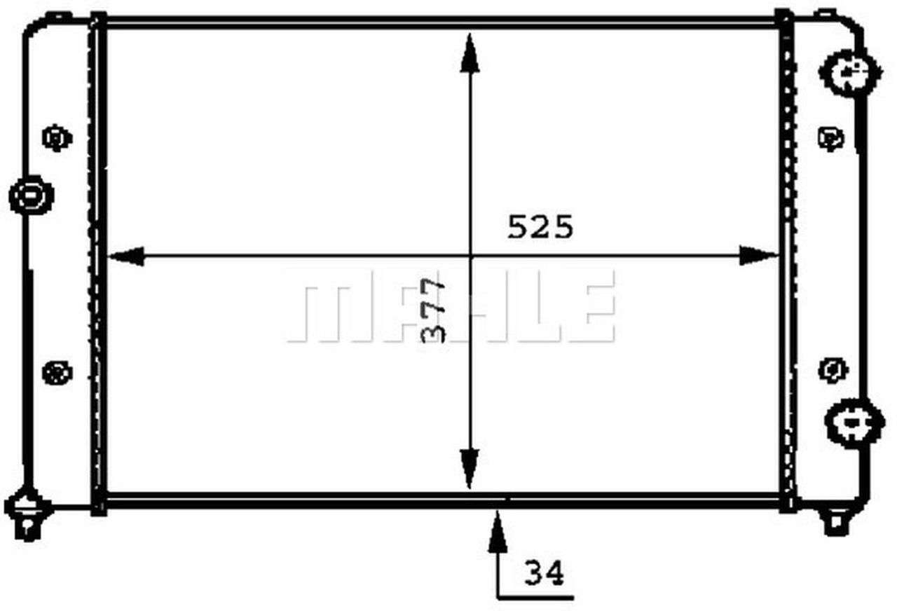 MAHLE PC Radiator CR507000P