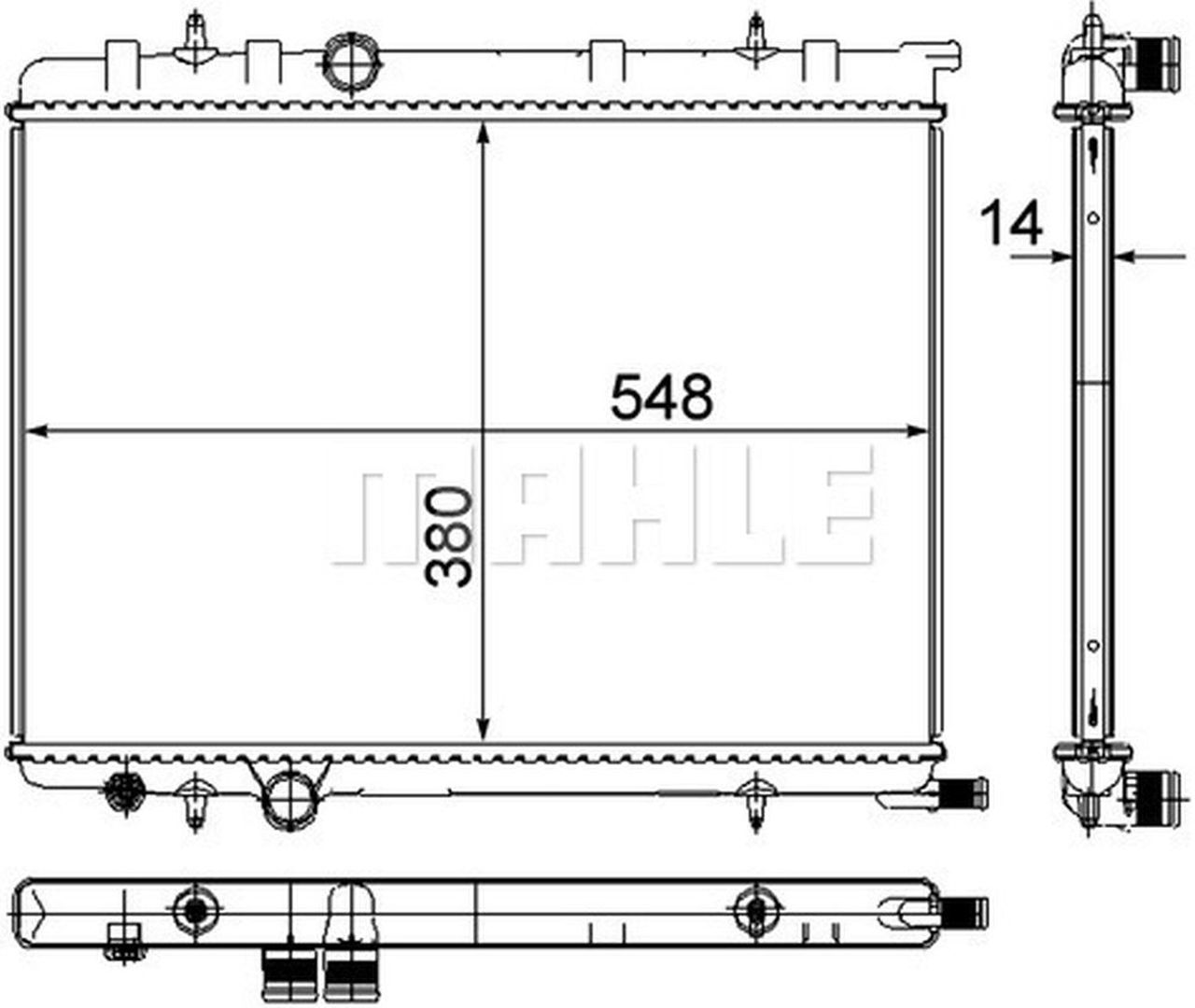 MAHLE PC Radiator CR515000P