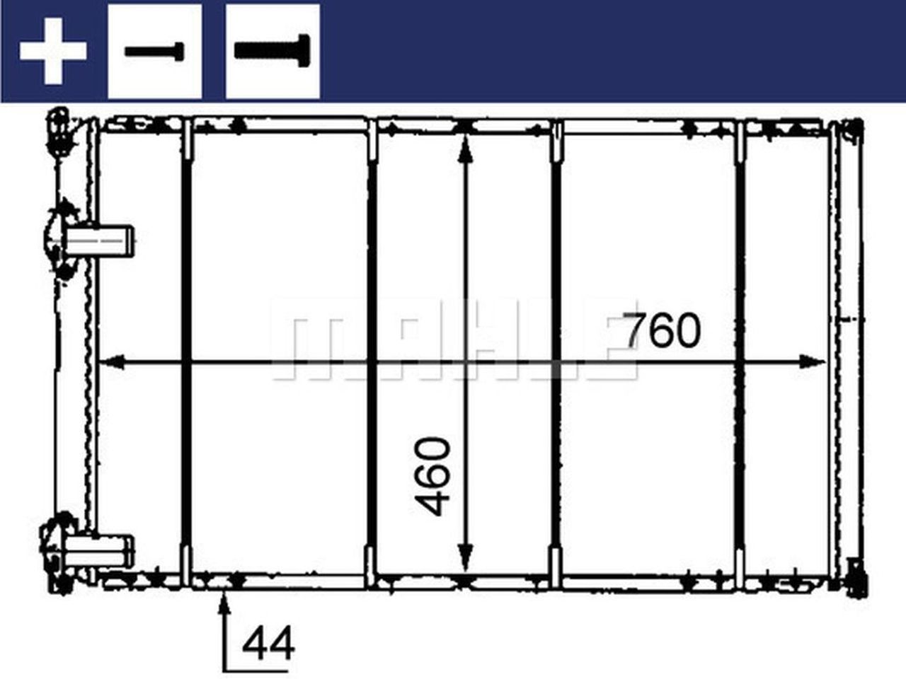 MAHLE LCV Radiator CR526000S