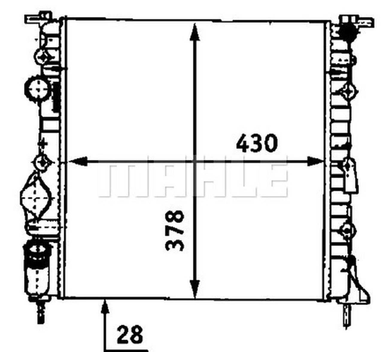 MAHLE PC Radiator CR528000S
