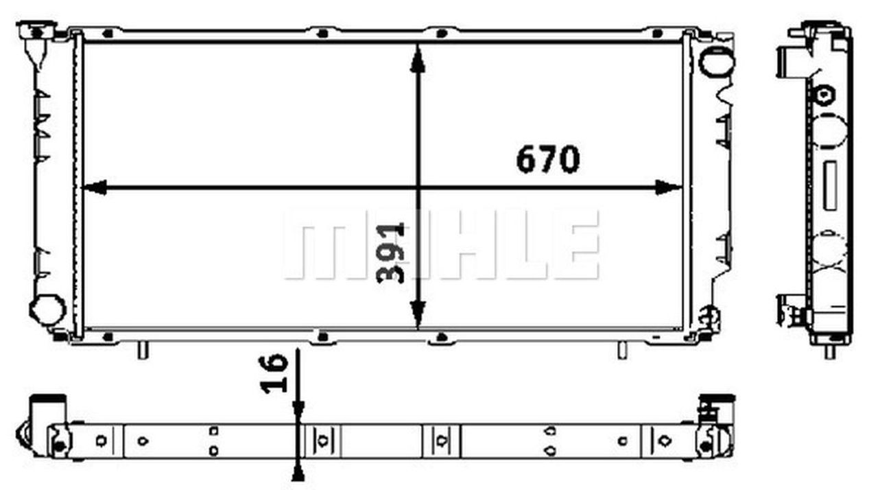 MAHLE PC Radiator CR541000S