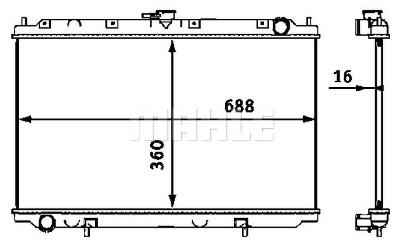 MAHLE PC Radiator CR545000S