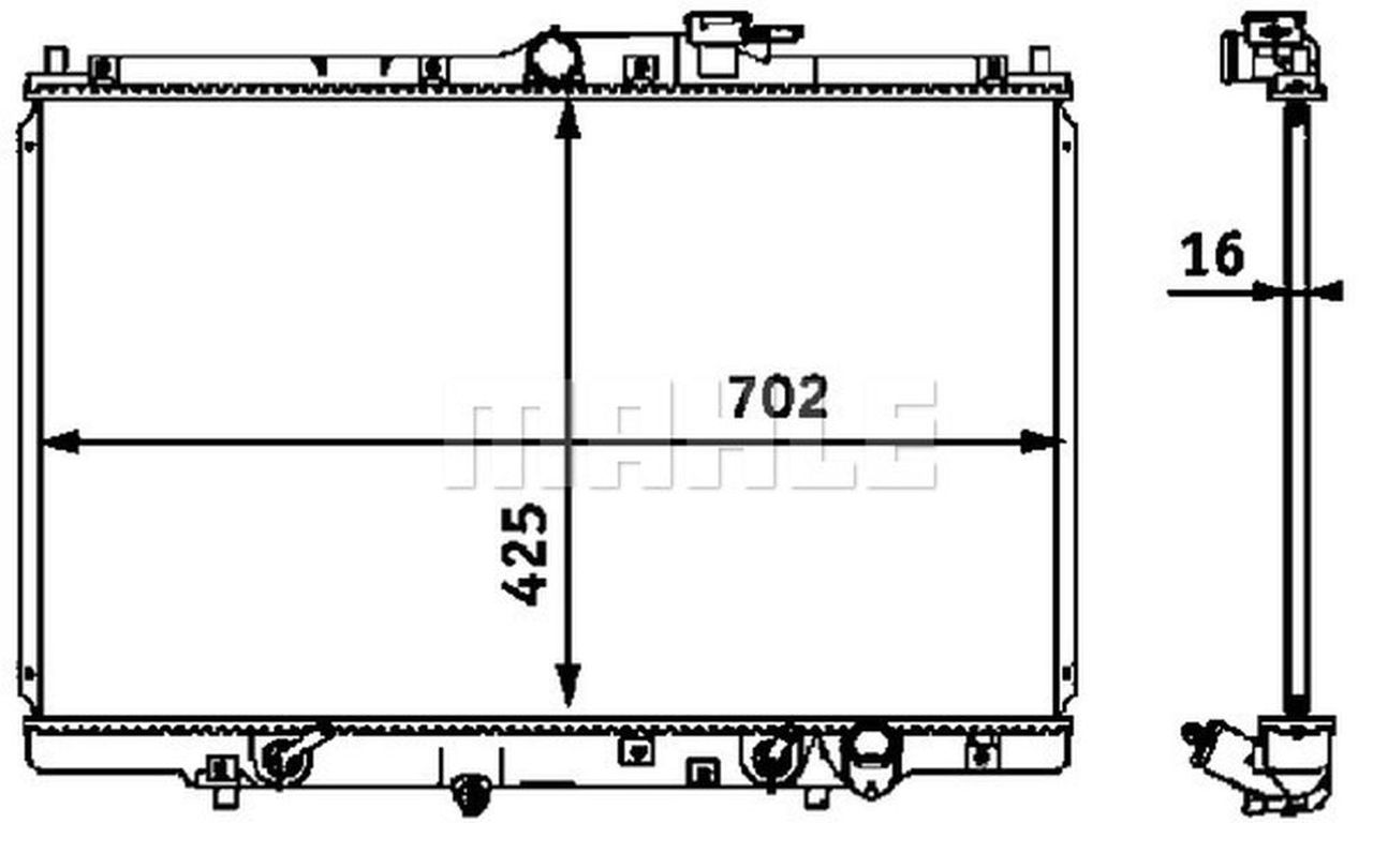 MAHLE PC Radiator CR547000S