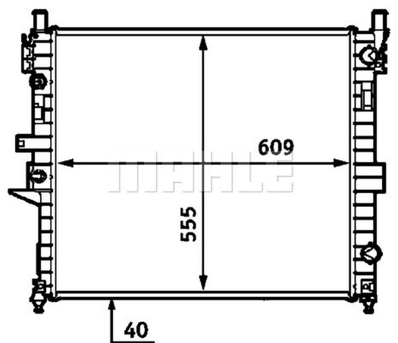 MAHLE PC Radiator CR554000S