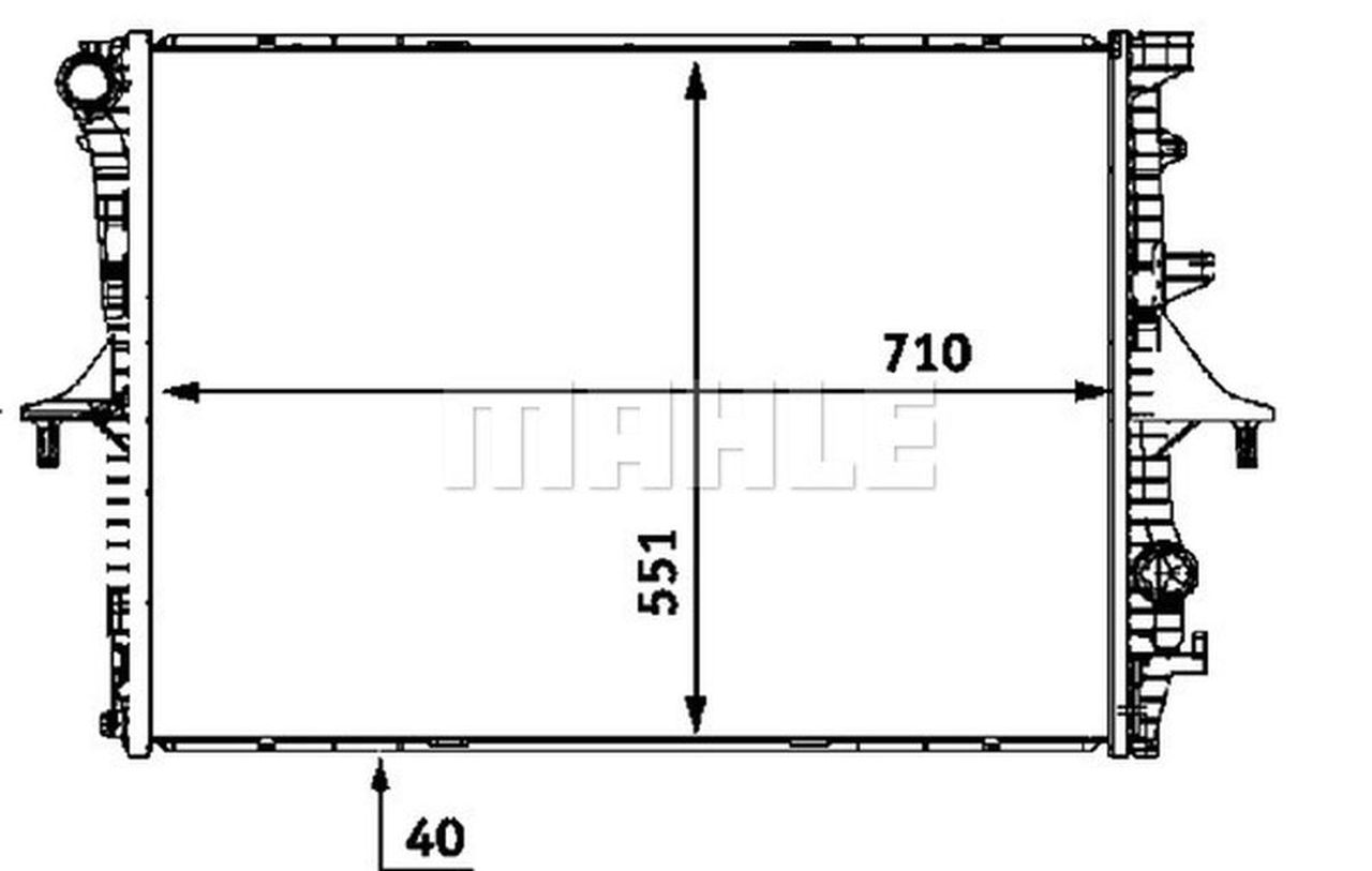 MAHLE PC Radiator CR571000P