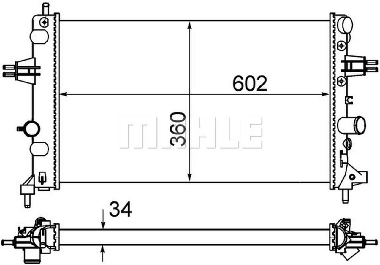MAHLE PC Radiator CR574000S