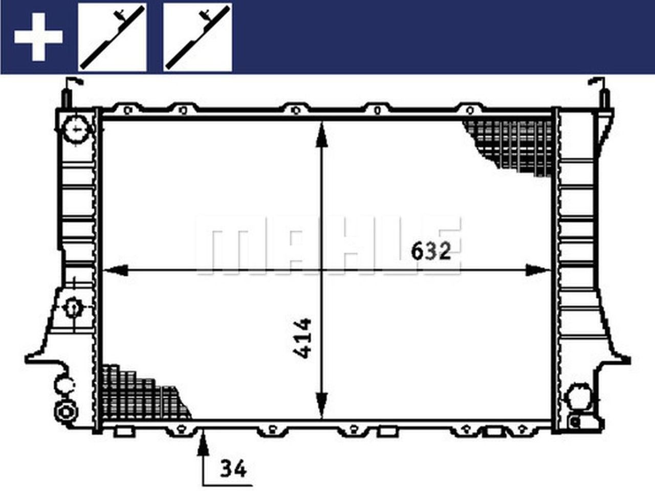 MAHLE PC Radiator CR591000S