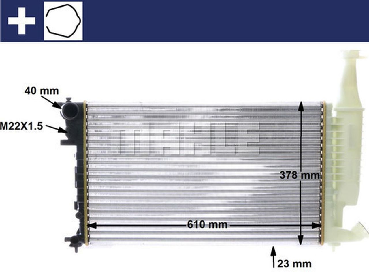 MAHLE LCV Radiator CR596000S