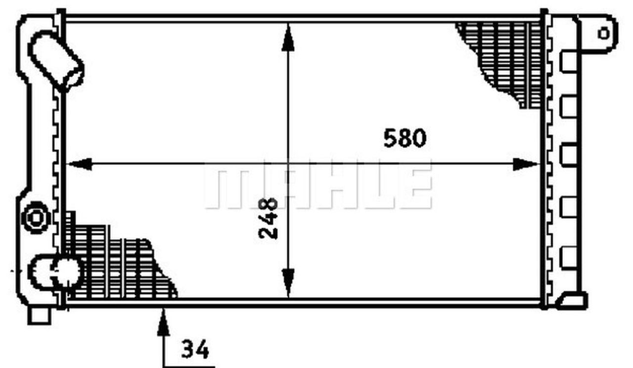MAHLE PC Radiator CR597000S