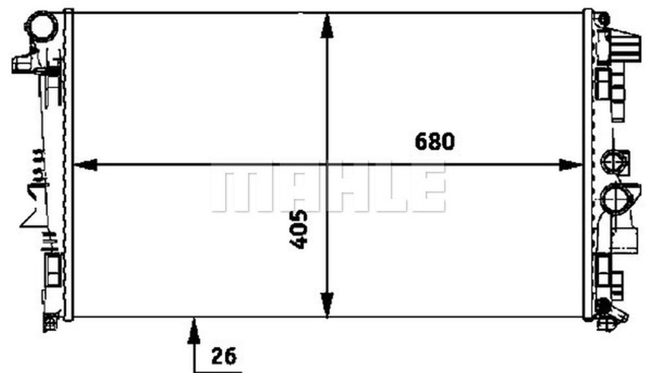 MAHLE PC Radiator CR608000P