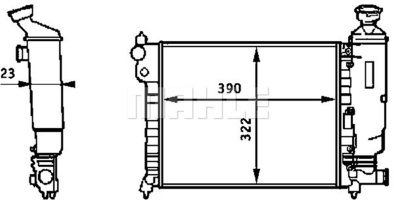 MAHLE PC Radiator CR613000S