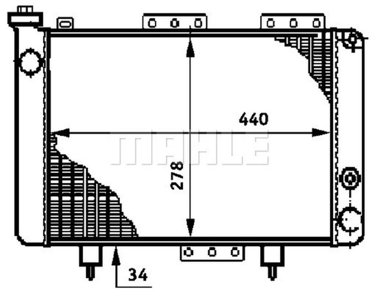 MAHLE PC Radiator CR616000S