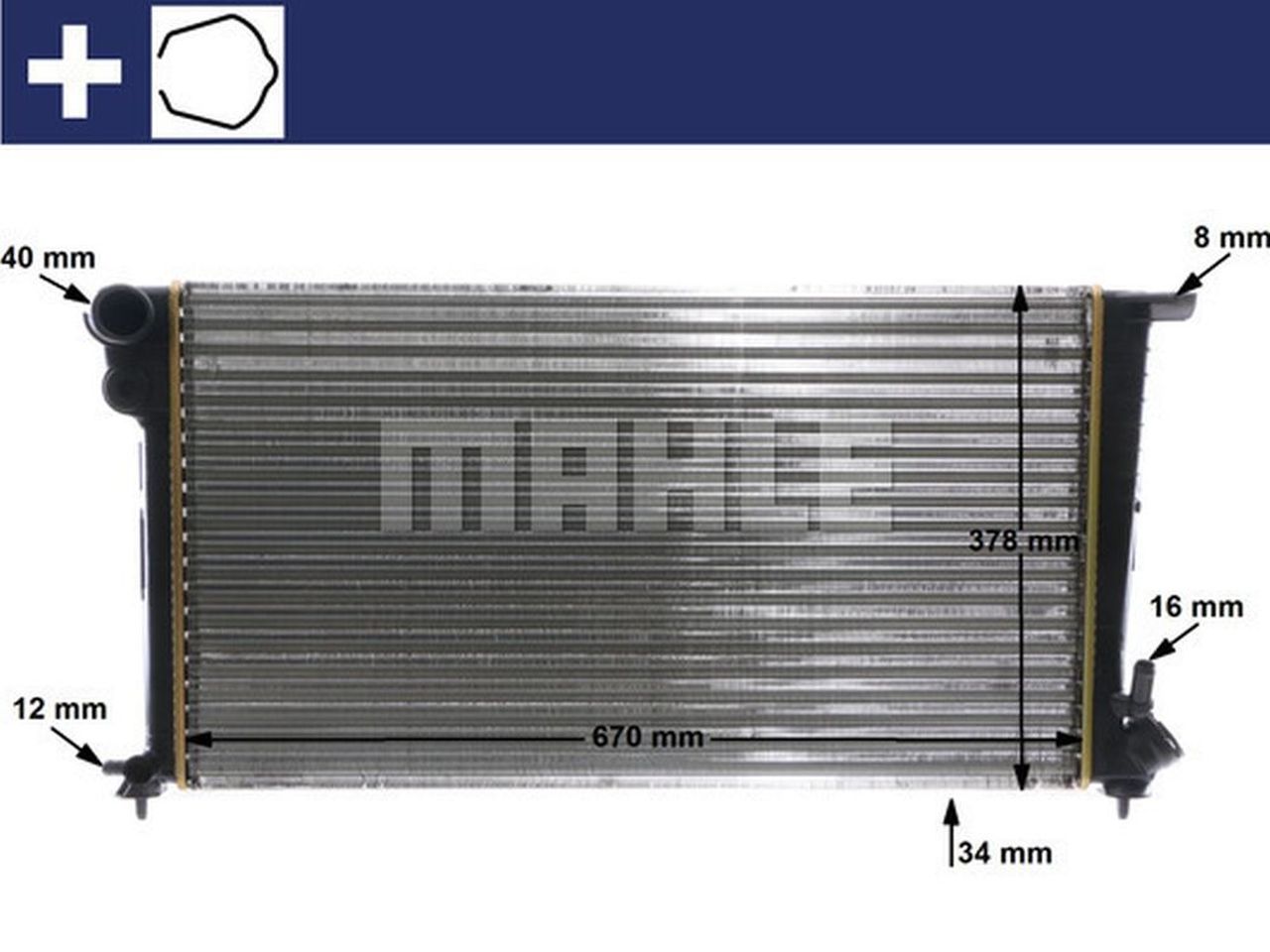 MAHLE LCV Radiator CR624000S
