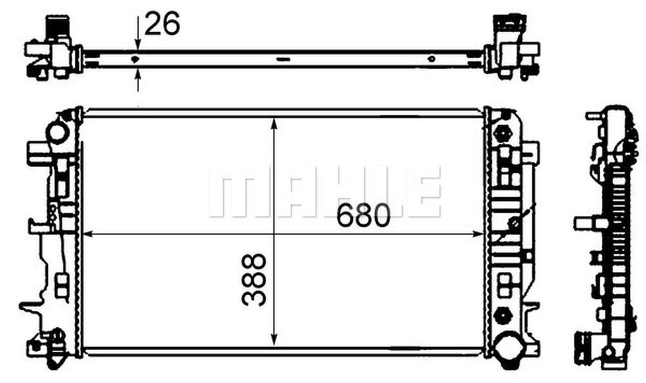 MAHLE LCV Radiator CR62000S