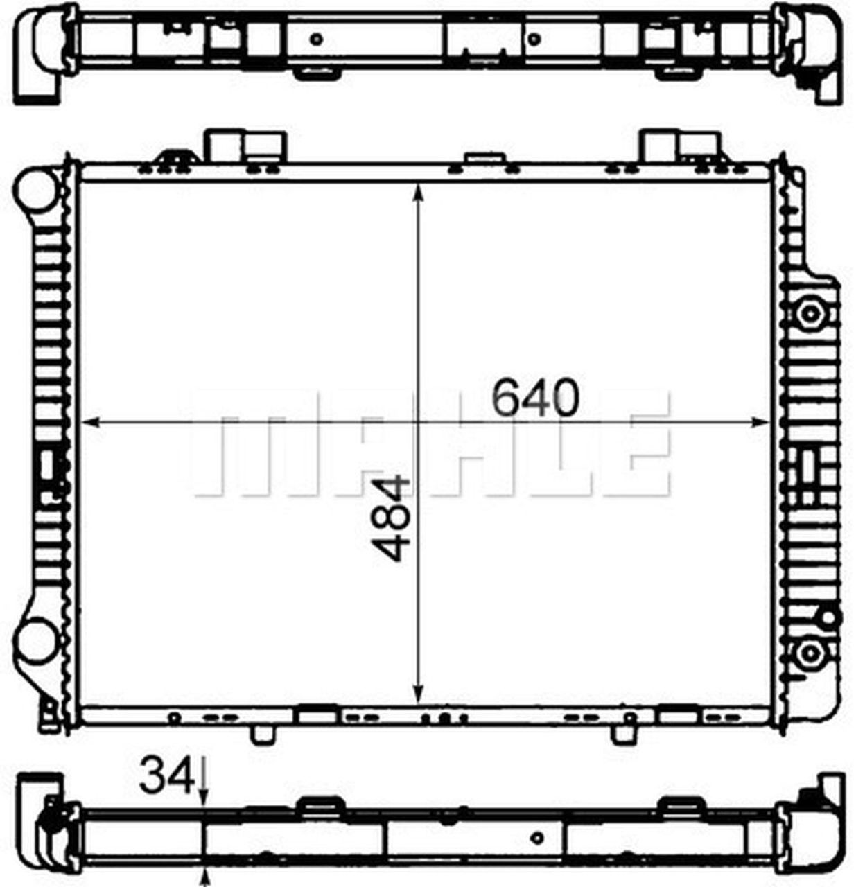 MAHLE PC Radiator CR634000S