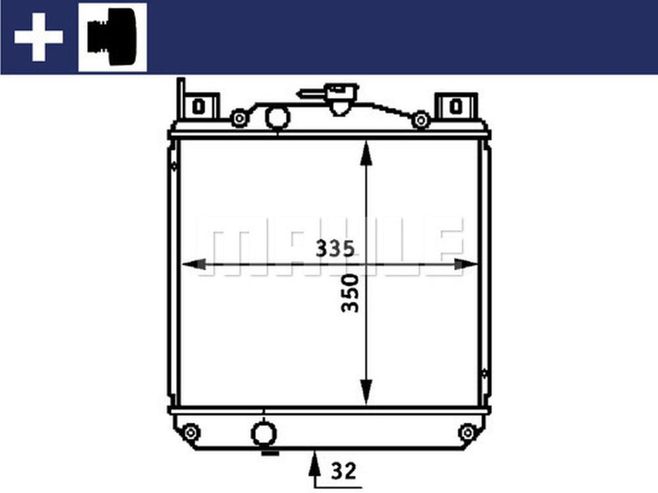 MAHLE PC Radiator CR655000S