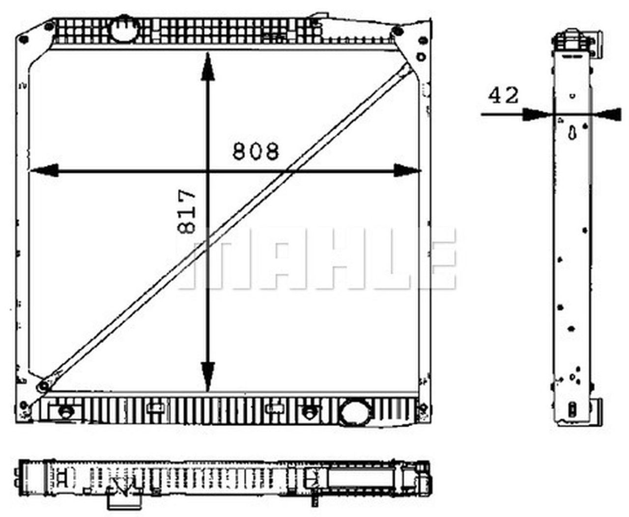 MAHLE Truck/Bus Radiator CR668000P