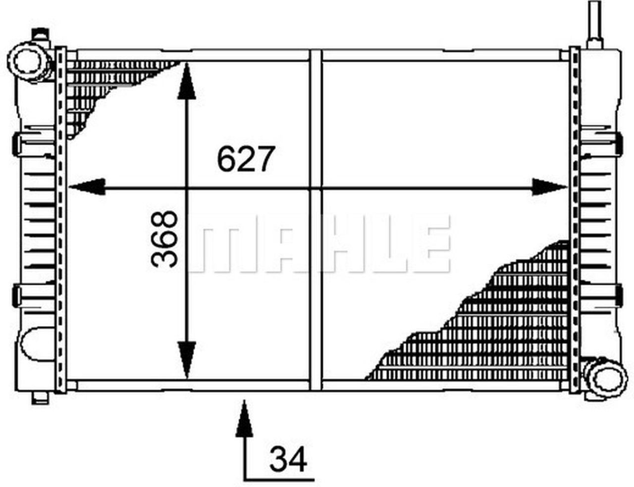 MAHLE LCV Radiator CR676000P