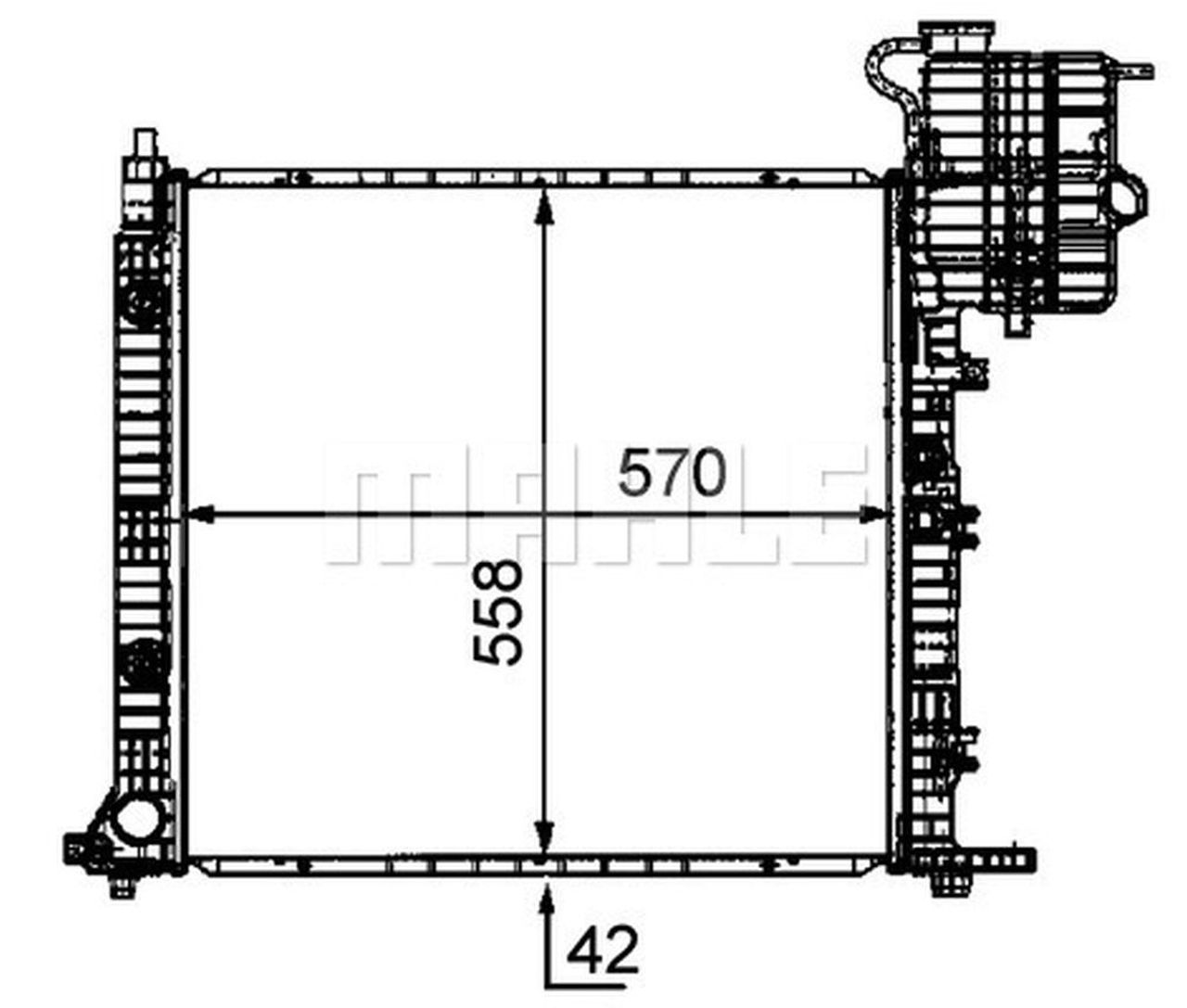 MAHLE LCV Radiator CR681000P