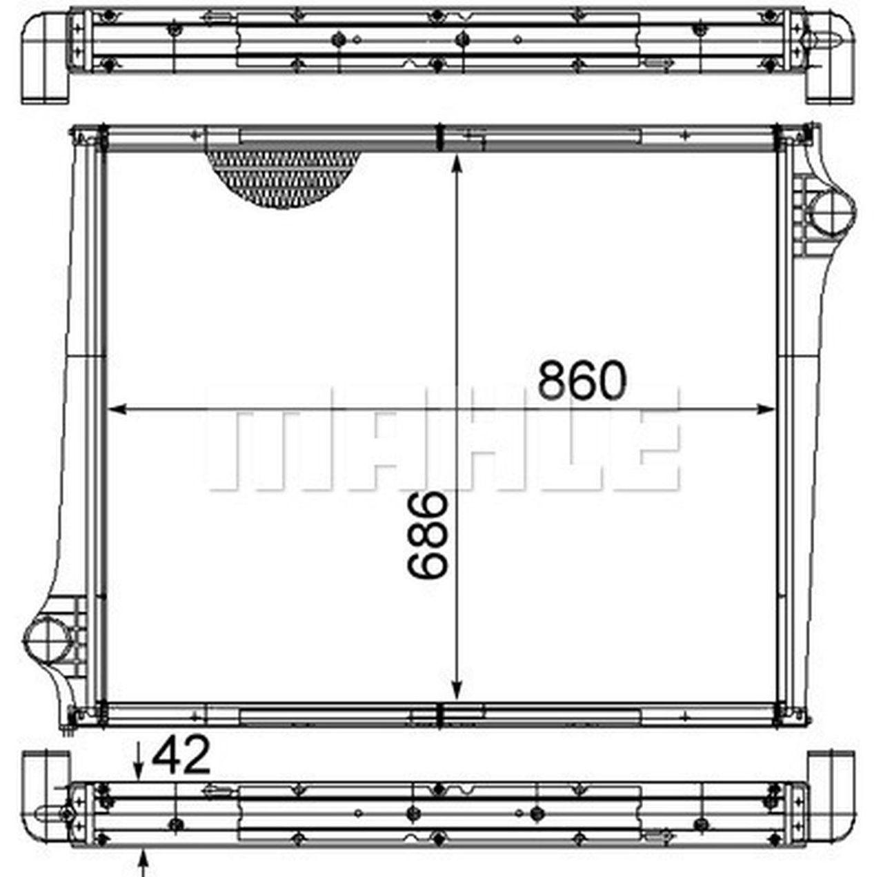 MAHLE Truck/Bus Radiator CR745000S
