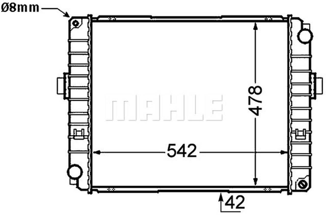 MAHLE Truck/Bus Radiator CR757000P