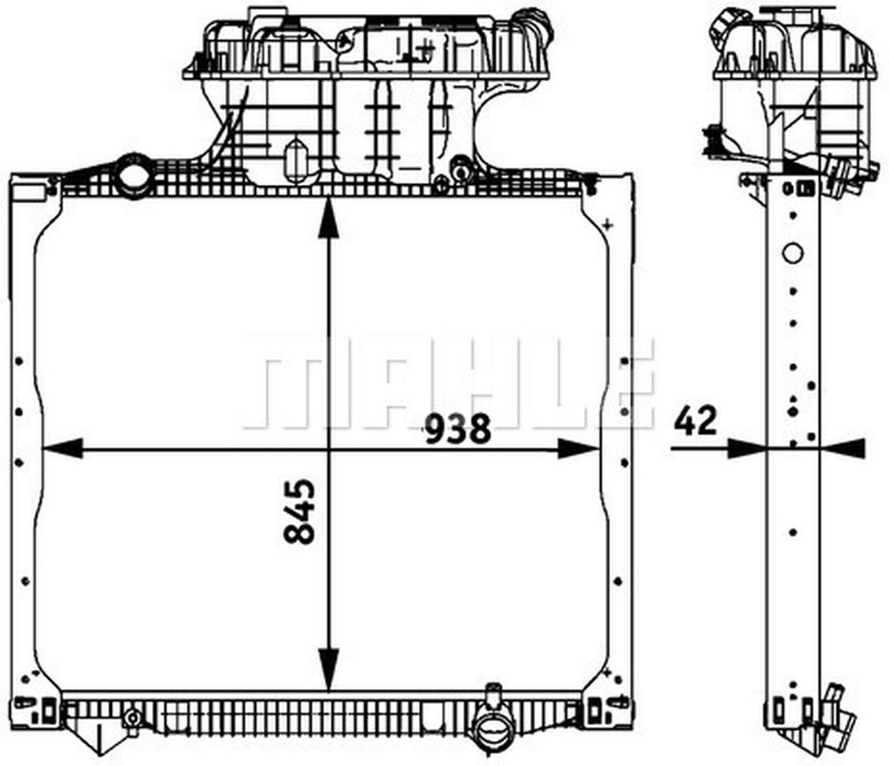 MAHLE Truck/Bus Radiator CR770000P