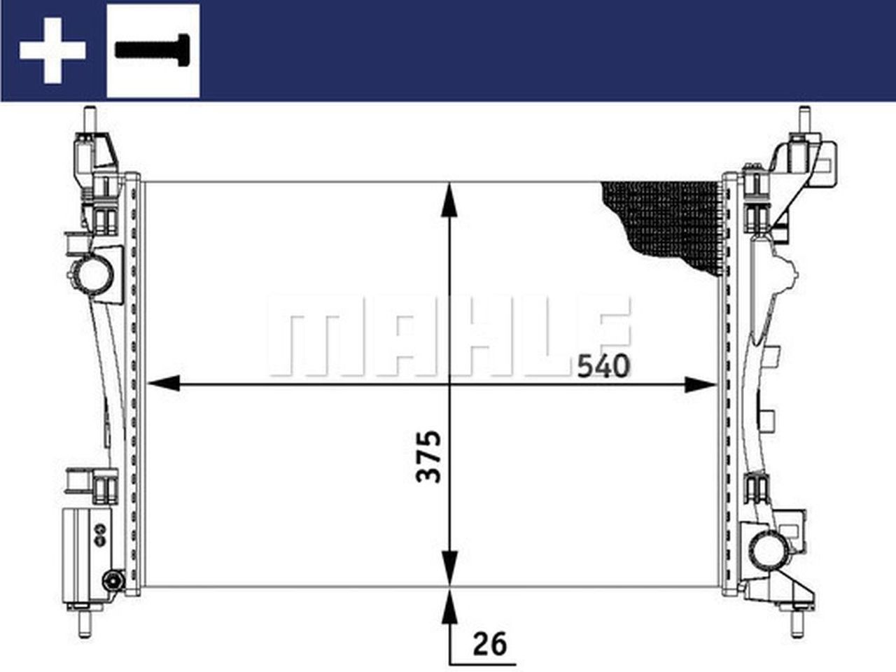 MAHLE PC Radiator CR773000S