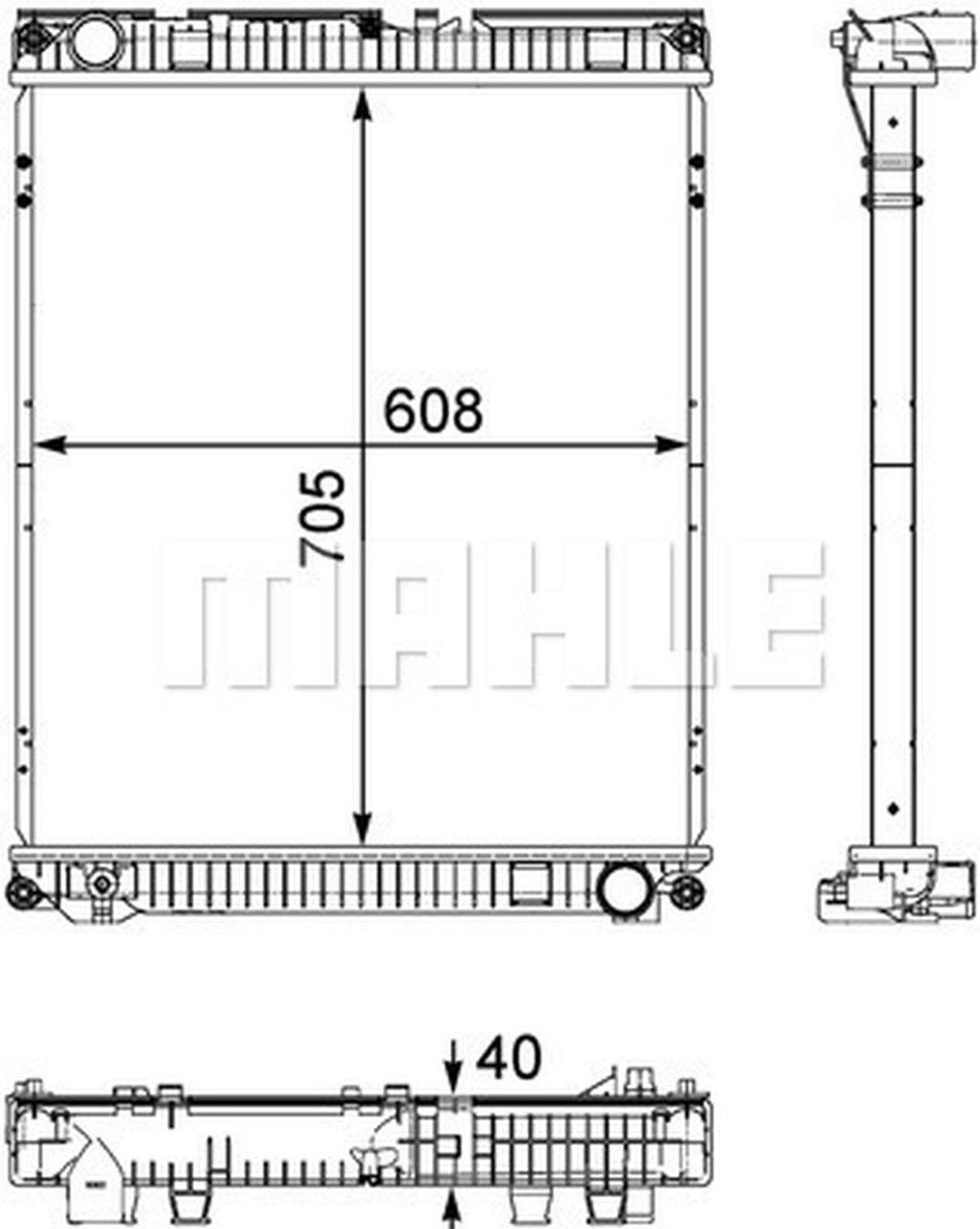 MAHLE Truck/Bus Radiator CR784000P
