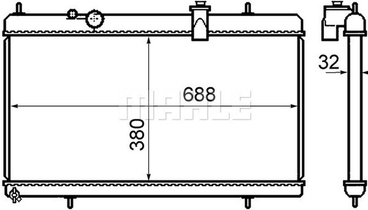 MAHLE PC Radiator CR801000S