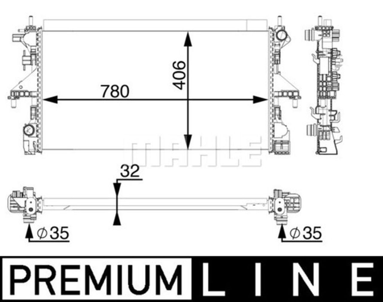 MAHLE LCV Radiator CR806000P